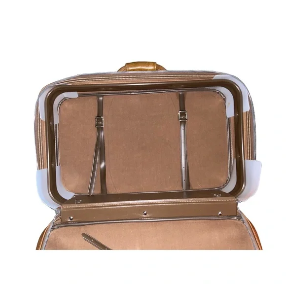 Vintage 1978 American Tourister Inc. 100% Leather Brown Suitcase (Carry-On) - Picture 10 of 17